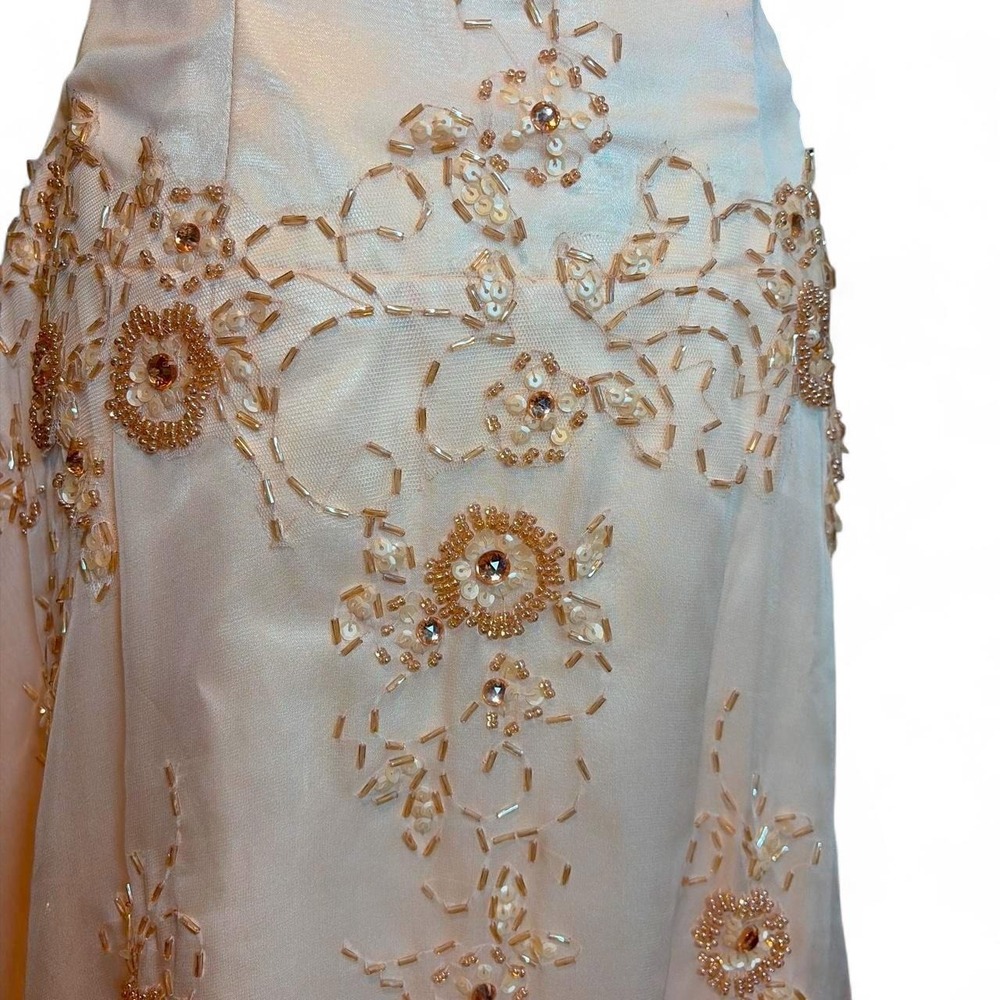 Y2K Pale Pink Beaded Fairy Gown - Picture 4 of 8